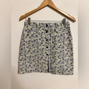 Tommy Hilfiger Women’s 100% Cotton Floral A-Line Skirt Size 6